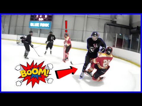 HUGE HIT LEADS TO CHIPPY GAME!! | Beer League GoPro Hockey Highlights | ZERP