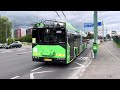 Brașov Călătorie Cu Troleibuzul Solaris Trollino IV 18M 2050 Pe Linia 7