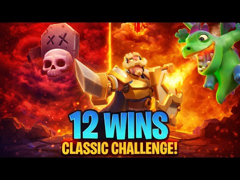 How to get first 12 wins easily classic challenge best deck#clashroyale #baby #dragon #12wins #deck 