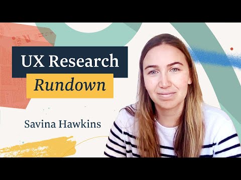 Savina Hawkins, Meta - UX Research Rundown - YouTube