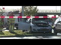 Botsing tussen twee auto's op Zuigerplasdreef in Lelystad