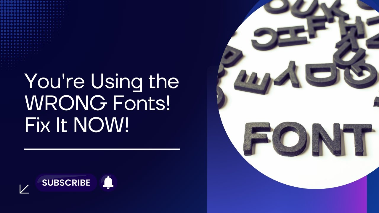 STOP Using the WRONG Fonts! Top Secrets to Picking the PERFECT Typeface!