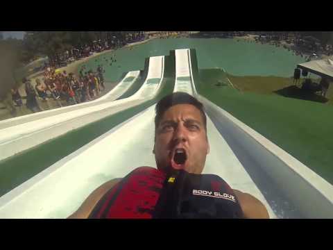 They Told Him Not To Go Down The Slide Backwards  He Didn't Listen  Ouch!