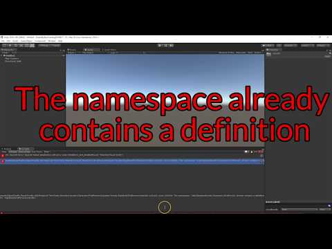 Unity Error - the namespace **** already contains a...