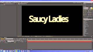 After Effects CS6 Tutorial - 111 - Saucy Ladies Part 1