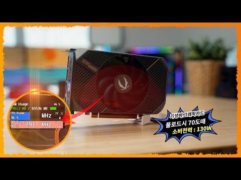 ZOTAC GAMING GeForce RTX 5050 SOLO, 발열이 우수한  초소형 그래픽카드