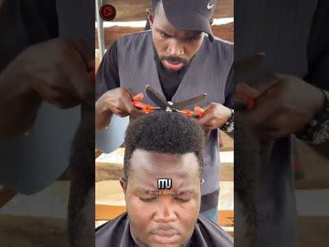 Cara Unik Orang Afrika Potong Rambut ⁉️😱