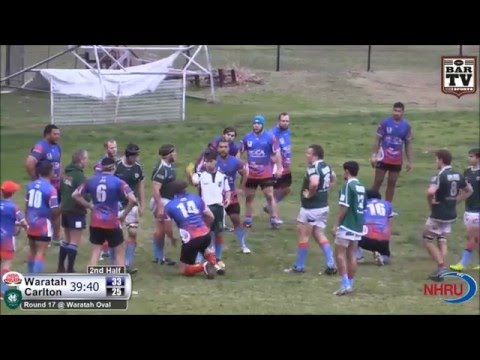 2014 NHRU Round 17 Premier 1 Highlights - The Waratahs v Merewether Carlton