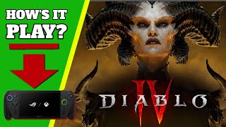 Xbox Ally X - Diablo 4 - Steam Version - How does it Play?