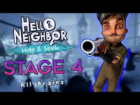 Hello Neighbor: Hide and Seek Stage 4 Walkthrough (All Brains Location)