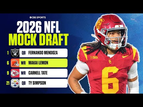 2026 NFL Mock Draft Pre Combine: Five WRs taken in Round 1, Teams look to bulk up in the trenches