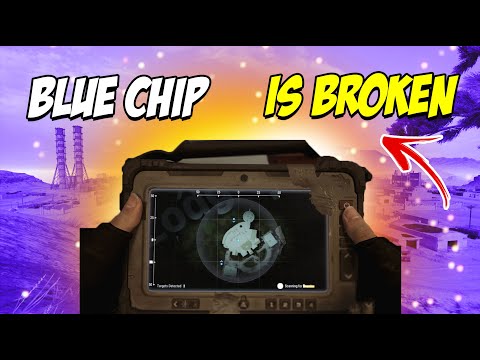 My FIRST time using the new BLUE CHIP Detector in PUBG Console