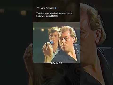 The First Perfect Game in TV History (9 Darts) 🎯 #shorts