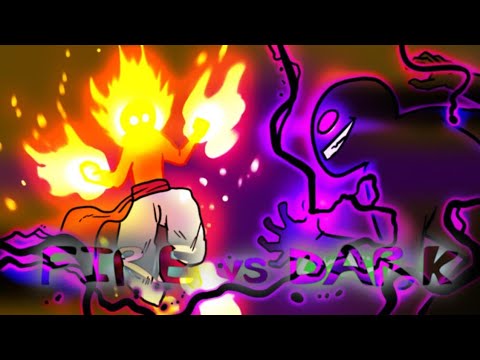 Kōjin (FIRE) VS Maou (DARK) - Flipaclip Animation | Epic Stickman Fight