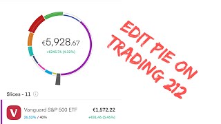 Trading212: How to Add or Remove Stock shares from Pie