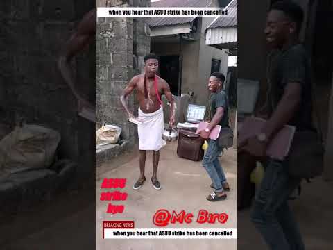 The moment ASUU strike ended by Mc biro