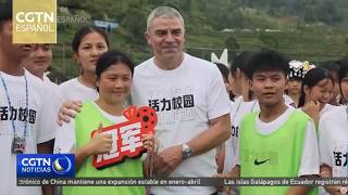 Sanchís, excapitán del Real Madrid, impulsa el desarrollo del fútbol rural en China
