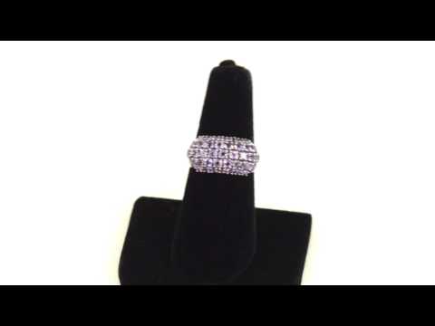 Millennium Creations Marquee Amethyst Ring - Sterling Silver