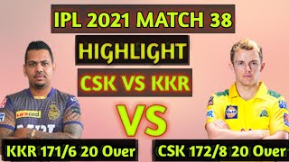 IPL 2021 Match 38 Highlights  Chennai super kings vs Kolkata Knight Riders ipl #shorts #iplnews
