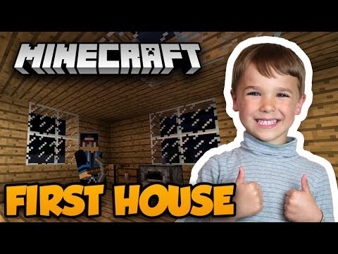 MY FIRST HOUSE EVER in MINECRAFT SURVIVAL MODE
