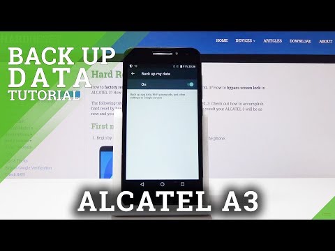 How to Backup Data in ALCATEL A3 - Enable Google Backup