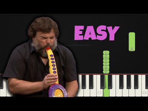 Jack Black - Sax-A-Boom│EASY Piano Tutorial│RIGHT HAND 🤚