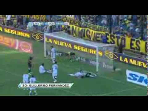 Gol de Fernández. Boca 1 - Godoy Cruz 1. Torneo Inicial 2012. Fecha 19. Fútbol Para Todos