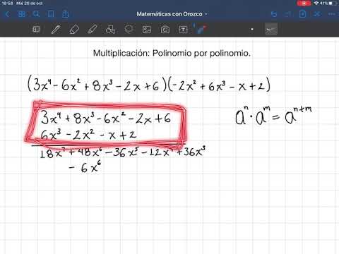Multiplicación: Polinomio por polinomio. Súper Fácil. Álgebra