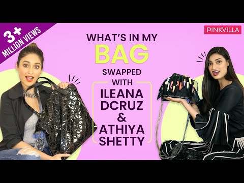 What's in my bag (swapped) with Ileana D'Cruz and Athiya Shetty | S02E04 | Fashion | Pinkvilla