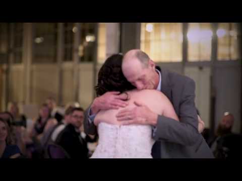 Amputee dad walks daughter down the aisle
