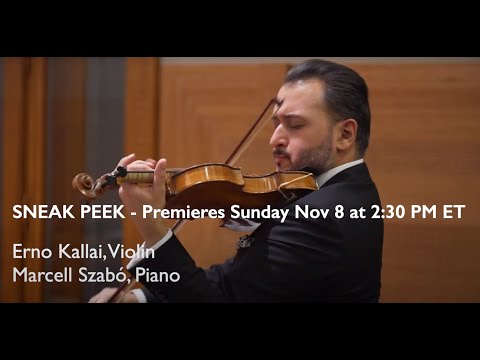 STIRES-STARK ALUMNI RECITAL WITH ERNO KALLAI, VIOLIN (TRAILER)
