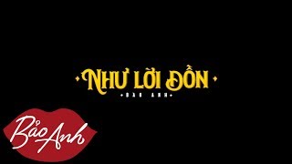 Như Lời Đồn | Bảo Anh (Teaser Official) (#NLD)