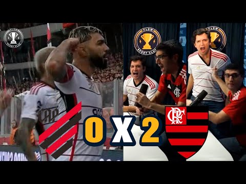 REACT de ATHLETICO-PR 0 x 2 FLAMENGO  - Copa do Brasil