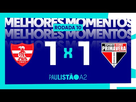 Linense 1 x 1 Primavera - 10ª rodada do Paulistão A2