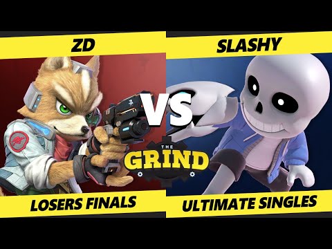 The Grind 216 Losers Finals - SLASHY (Mii Brawler) Vs. ZD (Fox, Wolf) Smash Ultimate - SSBU