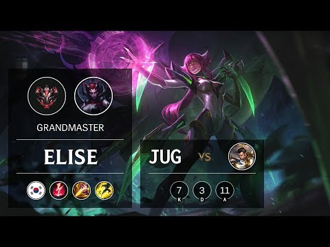 Elise Jungle vs Xin Zhao - KR Grandmaster Patch 9.12
