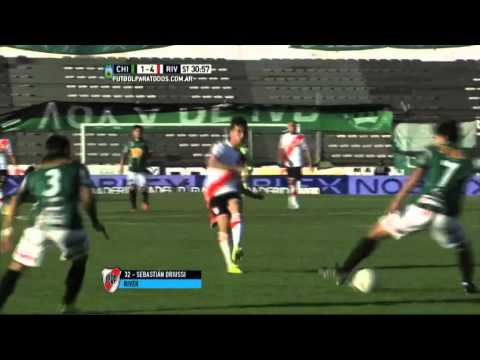 Gol de Driussi. Chicago 1 River 4. Fecha 23. Torneo Primera División 2015.Fútbol Para Todos