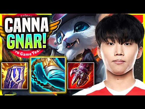 CANNA IS SO GOOD WITH GNAR! - T1 Canna Plays Gnar Top vs Yasuo! | Season 11