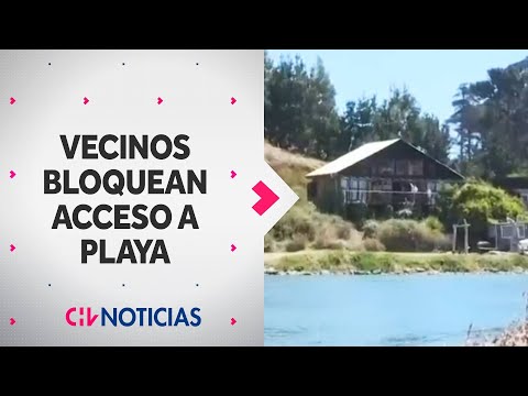 VECINOS BLOQUEAN EL ACCESO a la playa La Boca, en región de O'Higgins - CHV Noticias
