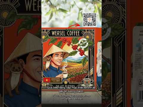 HTC GROUP Hộp Quà Cà Phê Blend 7 Vị Hòa Tan Cao Cấp Vietnam Coffee 14 Gói Quà Biếu Sang Trọng