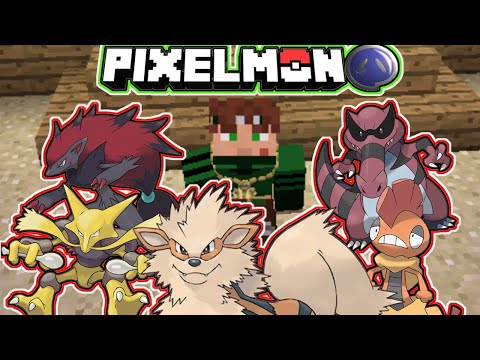 Beating the Ghost Gym Leader in Pixelmon! Pocket Pixels Server