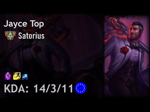 Jayce Top vs Gangplank - Satorius - EUW Challenger Patch 6.24
