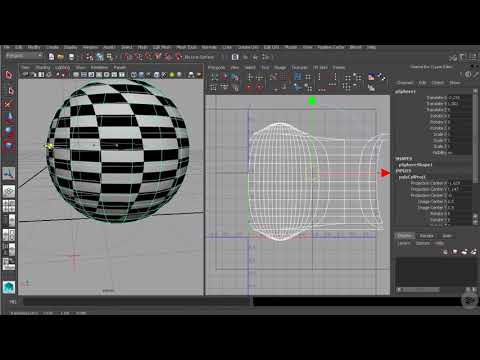 Maya Beginner : UVs Cylindrical Mapping