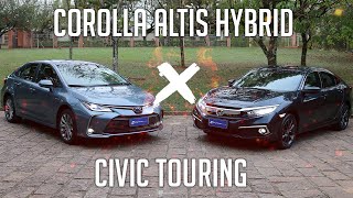 Corolla Altis Hybrid x Civic Touring Turbo