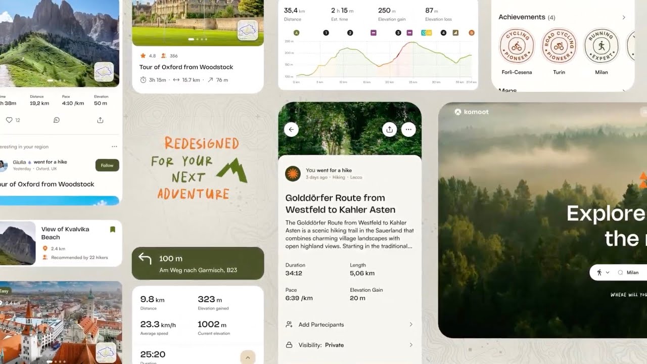 Introducing komoot's fresh new design