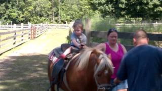 preview picture of video 'Cole's 1st Pony Ride 7-5-14'