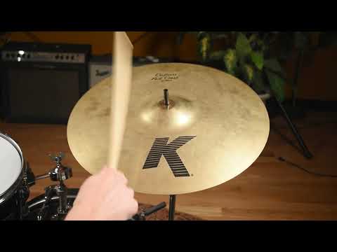 18" Zildjian K Custom Fast Crash Cymbal 1344g CRACKED *Video Demo* image 8