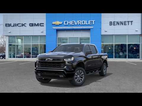 2026 Chevrolet Silverado 1500 Crew Cab Short Box 4-Wheel Drive RST in Black for sale at Bennett Chevrolet Cadillac Buick GMC Ltd. in Cambridge, ON