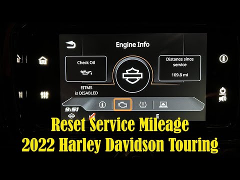 Reset Service Mileage 2022 Harley Davidson Touring Motorcycle