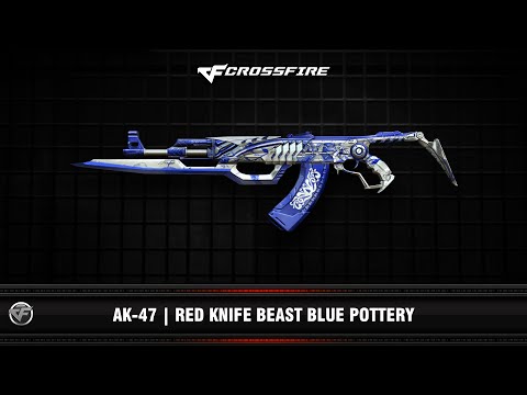 CF : AK-47 | Red Knife Beast Blue Pottery (VIP beta)